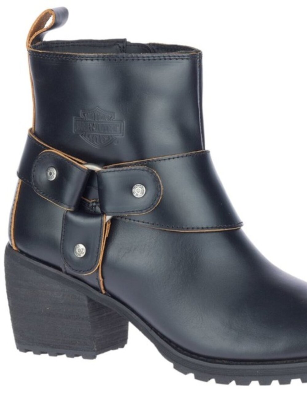 Harley Davidson Lalanne Harness Motorcycle Boots Women 6 Black D84686 Biker